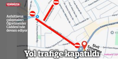 Yol trafiğe kapatıldı