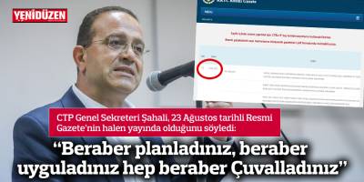 "Beraber planladınız, beraber uyguladınız hep beraber Çuvalladınız"