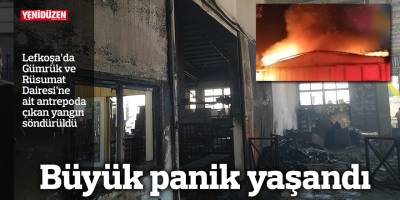 Gümrük Dairesi'nde yangın