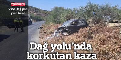 Girne Değirmenlik anayolunda korkutan kaza