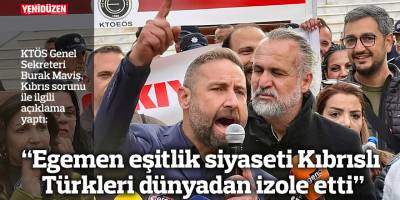 “Egemen eşitlik siyaseti Kıbrıslı Türkleri dünyadan izole etti”