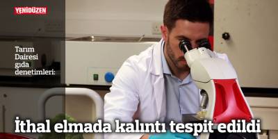 İthal elmada kalıntı tespit edildi