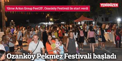 Girne Ozanköy Pekmez Festivali başladı