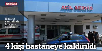 Elektrik santralinde klor gazı sızıntısı