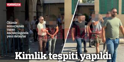 Kimlik tespiti yapıldı