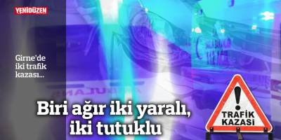 Girne’de iki trafik kazası…