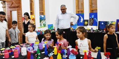 Mesarya Belediyesi Yaz Atölyeleri Sergisi ilgiyle açıldı