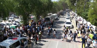 Polis ekiplerinden okul çevrelerinde drone destekli denetim