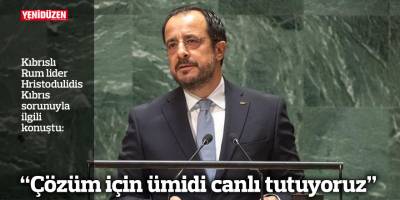 “Çözüm için ümidi canlı tutuyoruz”