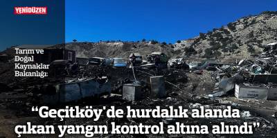 “Geçitköy'de hurdalık alanda çıkan yangın kontrol altına alındı”