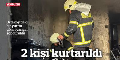 Ortaköy'deki bir yurtta yangın!
