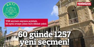 60 günde 1257 yeni seçmen!