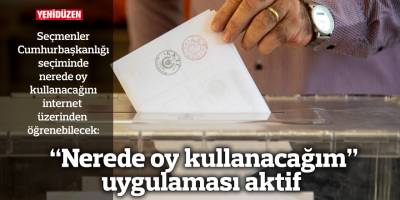 “Nerede oy kullanacağım” uygulaması aktif