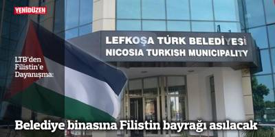 Belediye binasına Filistin bayrağı asılacak