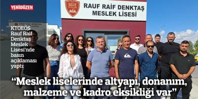 “Meslek liselerinde altyapı, donanım, malzeme ve kadro eksikliği var”