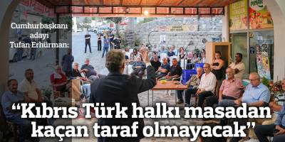 “Kıbrıs Türk halkı masadan kaçan taraf olmayacak”