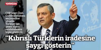 "Kıbrıslı Türklerin iradesine saygı gösterin"