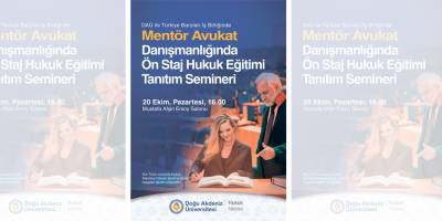 DAÜ Hukuk Fakültesi ile Türkiye Baroları iş birliğinde ön staj program protokolleri imzalanacak