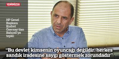 “Bu devlet kimsenin oyuncağı değildir, herkes sandık iradesine saygı göstermek zorundadır”