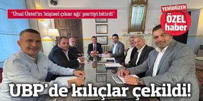 UBP'de  kılıçlar  çekildi!