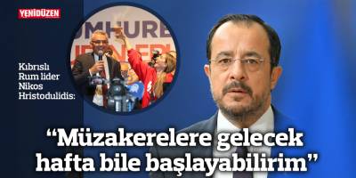 “Müzakerelere gelecek hafta bile başlayabilirim”