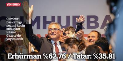 Cumhurbaşkanlığı seçimi kesin sonuçları Resmi Gazete’de yayımlandı