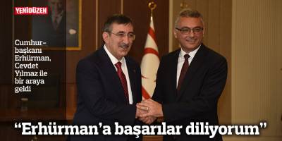 Cumhurbaşkanı Erhürman, Cevdet Yılmaz ile bir araya geldi