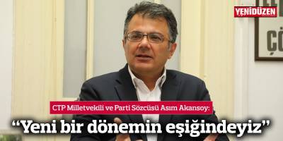 “Yeni bir dönemin eşiğindeyiz”