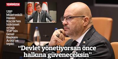 "Devlet yönetiyorsan önce halkına güveneceksin"