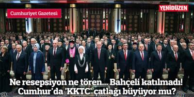 Ne resepsiyon ne tören... Bahçeli katılmadı! Cumhur'da 'KKTC' çatlağı büyüyor mu?