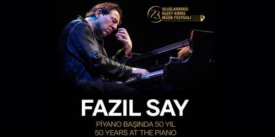 Fazıl Say, “Piyano Başında 50 Yıl” konseri Bellapais Manastırı’nda