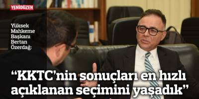 “KKTC’nin sonuçları en hızlı açıklanan seçimini yaşadık”