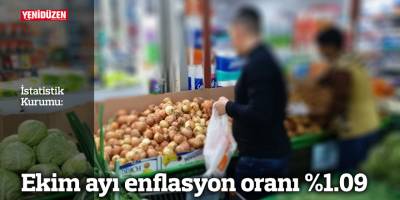 Ekim ayı enflasyon oranı %1.09