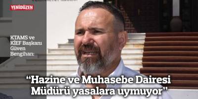 Bengihan: “Hazine ve Muhasebe Dairesi Müdürü yasalara uymuyor”