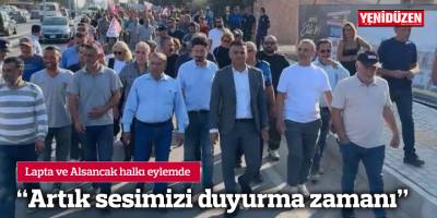 Lapta ve Alsancak halkı eylemde