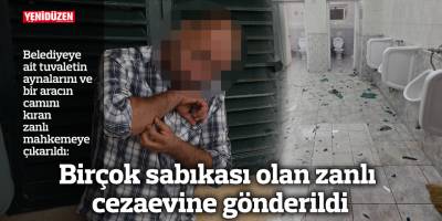Birçok sabıkası olan zanlı cezaevine gönderildi