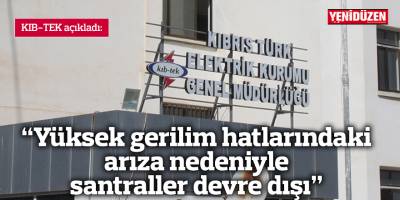 “Yüksek gerilim hatlarındaki arıza nedeniyle santraller devre dışı kaldı”
