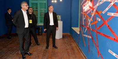 Cumhurbaşkanı Erhürman, Bienal Lefkoşa’nın açılış resepsiyonuna katıldı