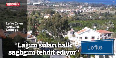 “Lağım suları halk sağlığını tehdit ediyor"