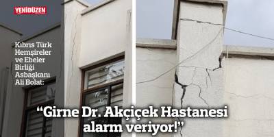 "Girne Dr. Akçiçek Hastanesi alarm veriyor!"