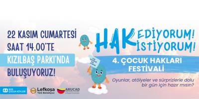 Çocuk Hakları Festivali, 22 Kasım’da Kızılbaş Parkı’nda