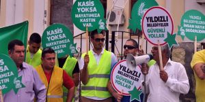 Alsancakta trafik eylemi