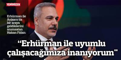 Fidan: “Cumhurbaşkanı Erhürman ile uyumlu çalışacağımıza inanıyorum"