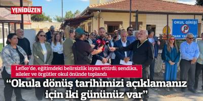 “Okula dönüş tarihimizi açıklamanız için iki gününüz var”