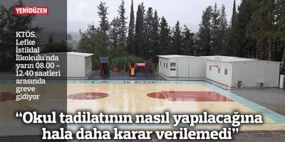 KTÖS, Lefke İstiklal İlkokulu'nda yarın greve gidiyor