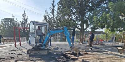 Dikmen Belediyesi, Ağırdağ–Dağyolu İlkokulu’nda çalışmalarını sürdürüyor