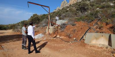 İskele bölgesindeki atıl kuyu yeniden faaliyete geçti