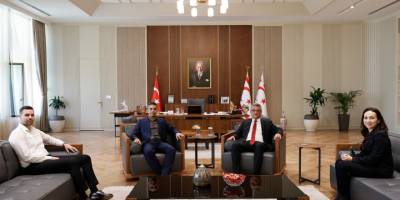 Cumhurbaşkanı Tufan Erhürman, Şehir Plancıları Odası Başkanı ve yönetim kurulunu kabul etti