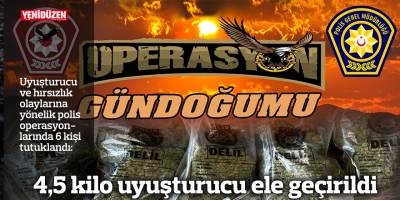 4,5 kilo uyuşturucu ele geçirildi