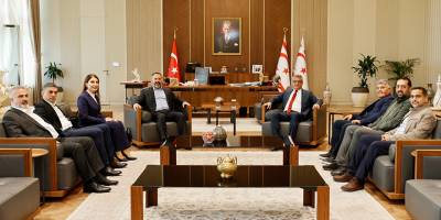 Erhürman, KİEF heyetini kabul etti